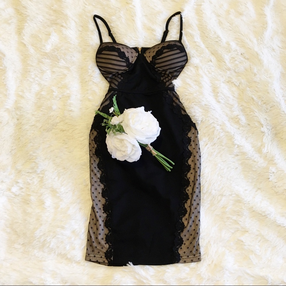 Romantic Lace Bustier Dress